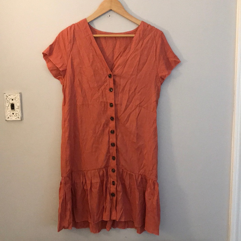 Adorable burnt orange dress